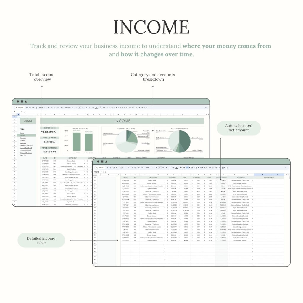 TidySum Easy Bookkeeping Planner