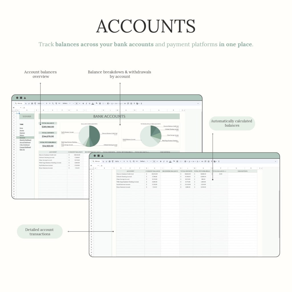 TidySum Easy Bookkeeping Planner