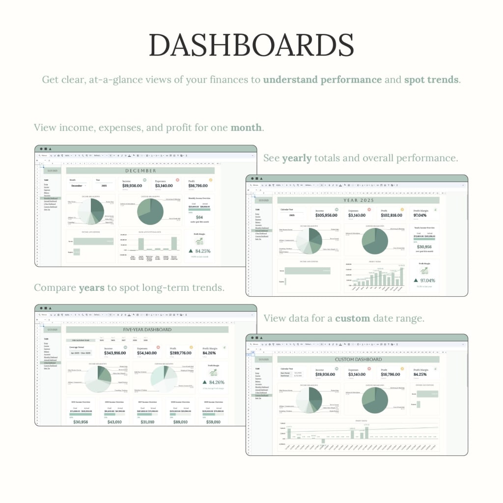 TidySum Easy Bookkeeping Planner