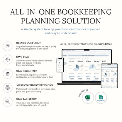 TidySum Easy Bookkeeping Planner