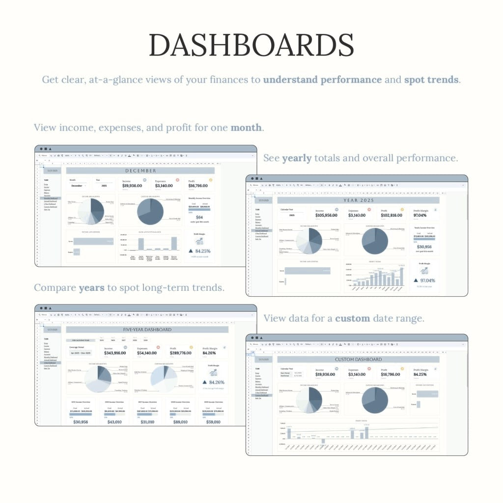 TidySum Easy Bookkeeping Planner