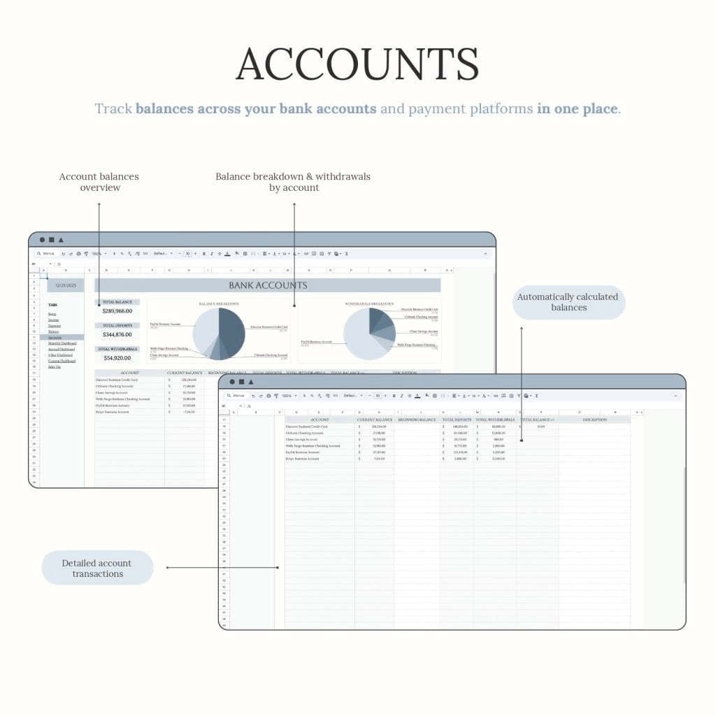 TidySum Easy Bookkeeping Planner